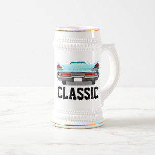 CLASSIC BLUE CAR BEER STEIN