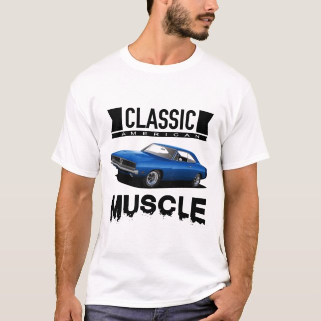 Classic Blue Charger T-Shirt (Front)