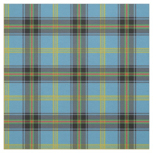 Classic Blue Clan Bell Tartan Plaid Fabric