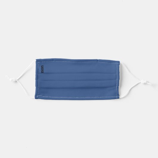 Classic Blue Cloth Face Mask Cover (Front, Folded)