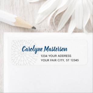 Classic Blue Crochet Chart Label