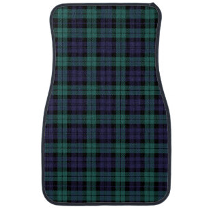 Classic Blue Green Plaid Car Floor Mat