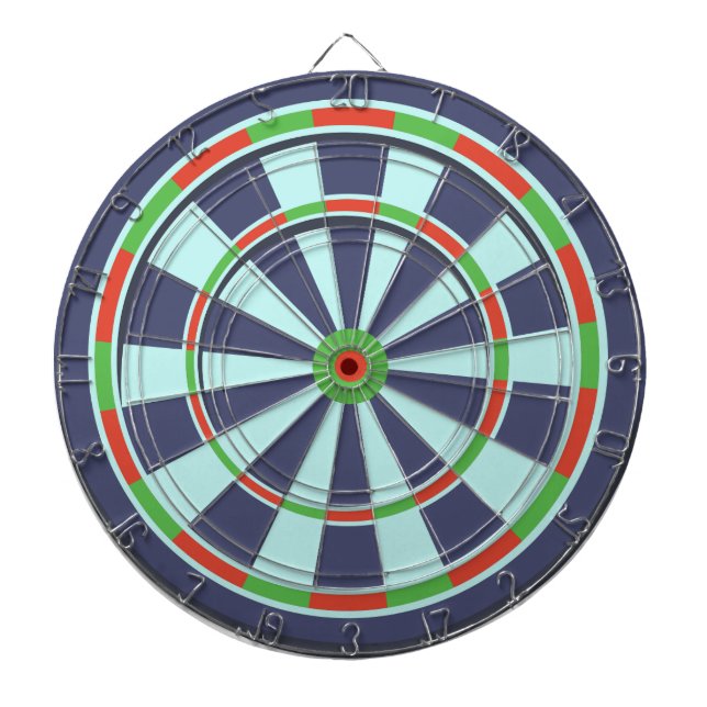 Classic Blue Green Red  Dart Board (Front)