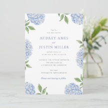 Classic Blue Hydrangea Flower Wedding