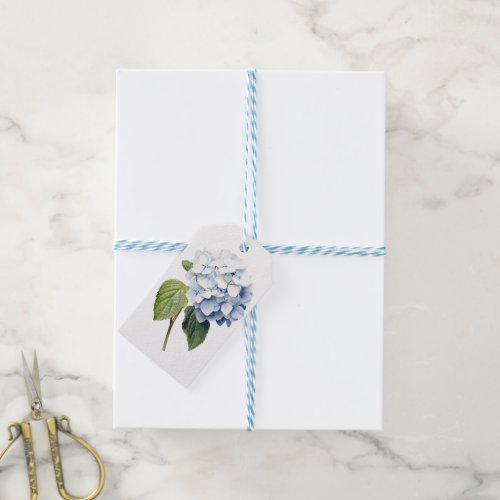 Classic Blue Hydrangea Personalized Gift Tags