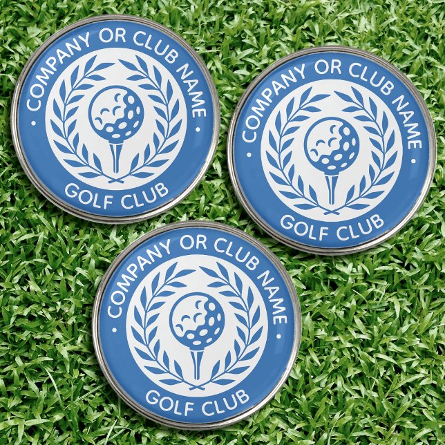 Classic Blue Laurel Wreath Golf Ball Marker Set (Creator Uploaded)