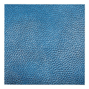 Classic blue leather background texture closeup.bl faux canvas print