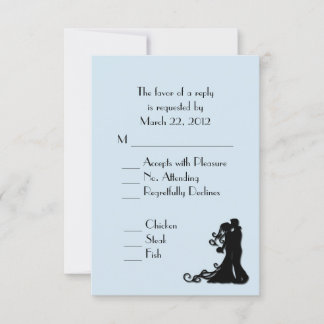 Classic Blue Menu Choice RSVP
