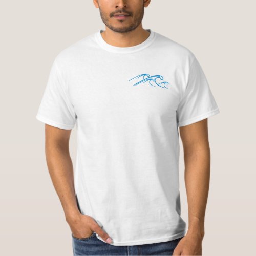 Classic Blue Ocean Wave Inspiration T_Shirt