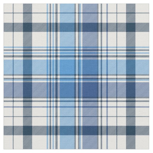 Classic Blue Plaid Fabric