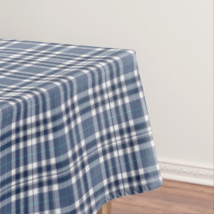 Classic Blue Plaid  Tablecloth