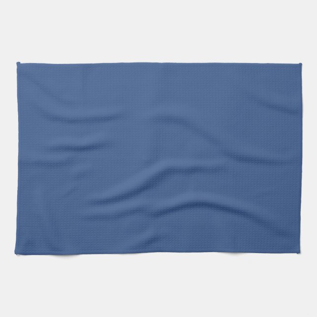 Classic Blue Plain Solid Color Kitchen Towel (Horizontal)