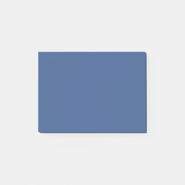 Classic Blue Plain Solid Color Post-it Notes (Front)