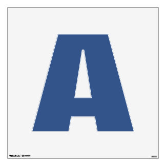 Classic Blue Plain Solid Color Wall Decal