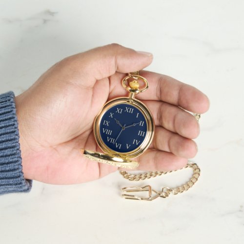 Classic Blue Pocket Watch 