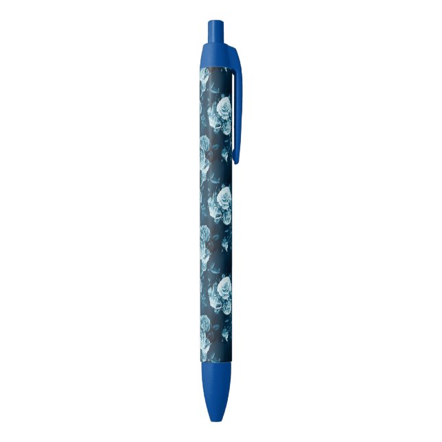 Classic Blue Rose Pattern Pen (Bottom (Vertical))