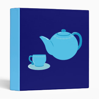 Classic Blue Teapot Binder