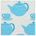 Classic Blue Teapot Fabric