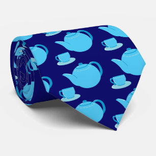 Classic Blue Teapot Tie