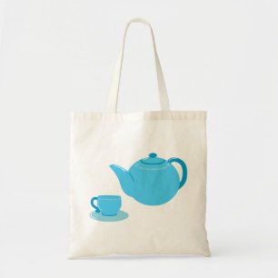 Classic Blue Teapot Tote Bag