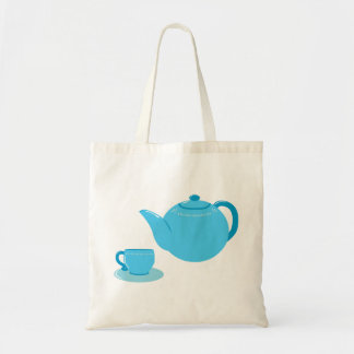 Classic Blue Teapot Tote Bag