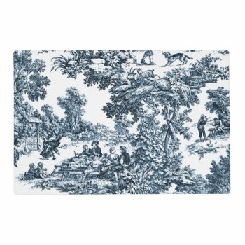 Classic Blue Toile Placemat by Zhannzabar at Zazzle