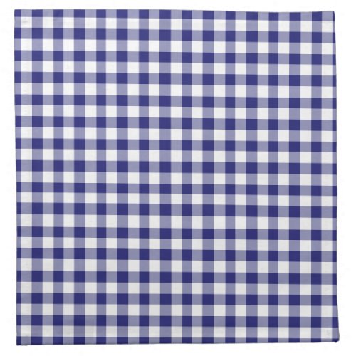 Classic Blue  White Gingham Gingham Patter Cloth Napkin