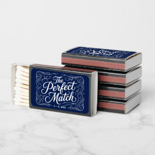 Classic Blue White Perfect Match Guest Favor