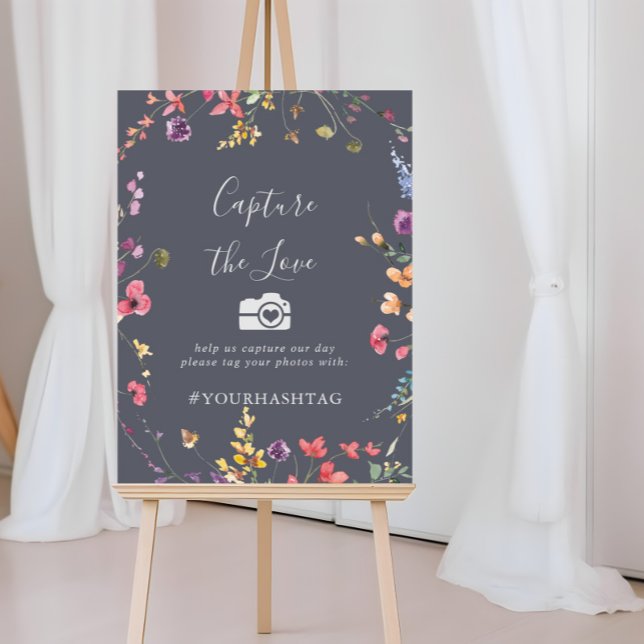 Classic Blue Wild Capture the Love Hashtag  Poster (Creator Uploaded)