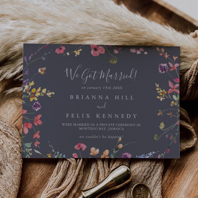 Classic Blue Wild Elopement Announcement (Creator Uploaded)