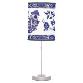 Classic Blue Willow Design Table Lamp (Front)