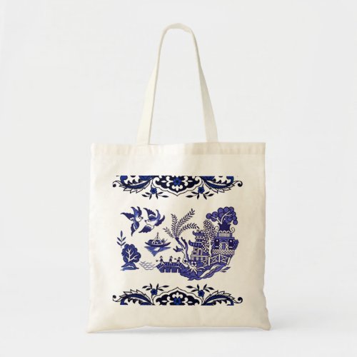 Classic Blue Willow Design Tote Bag