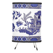 Classic Blue Willow Design Tripod Lamp (Right)