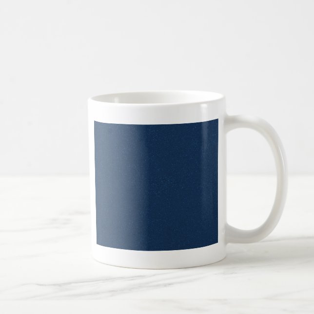 Classic Blue with fine faux Glitter Coffee Mug (Right)