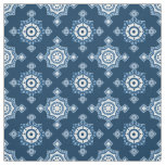 Classic Blues and White Motif Large Repeat  Fabric