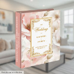 Classic blush floral wedding memory album 3 ring binder<br><div class="desc">✅ For matching items search 193W in my collections ✅ Capture every special memory of your big day with our Wedding Ring Binder and Album Collection, featuring elegant dusty blue and pastel blue watercolor flowers accented by shimmering gold glitter ovals. Perfect for a modern, boho, or romantic wedding theme, these...</div>