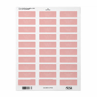 Classic Blush Pink Pre-Addressed Return Label