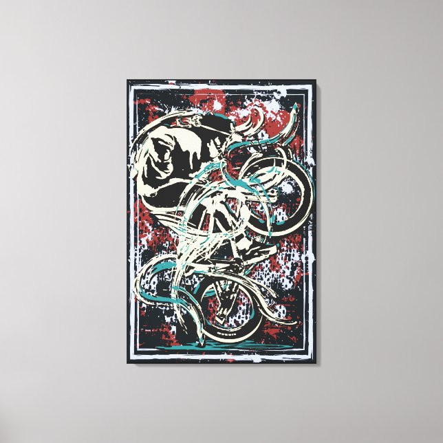 Classic Bmx Bike - Bmx Freestyle Bmx Canvas Print (Front)