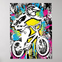 Classic Bmx Bike - Bmx Freestyle Bmx Poster Print