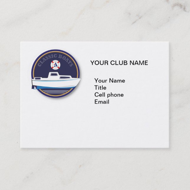 Classic Boat- Albin Business Card (Front)