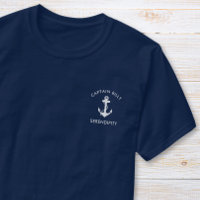 Classic Boat Anchor Captains Navy Blue