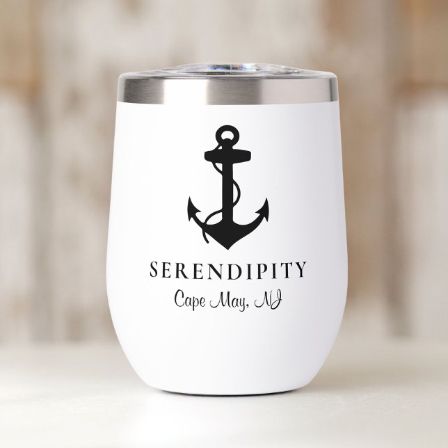 Classic Boat Anchor Thermal Wine Tumbler (Creator Uploaded)