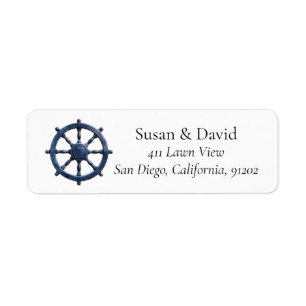 Classic Boat Steering Wheel Label