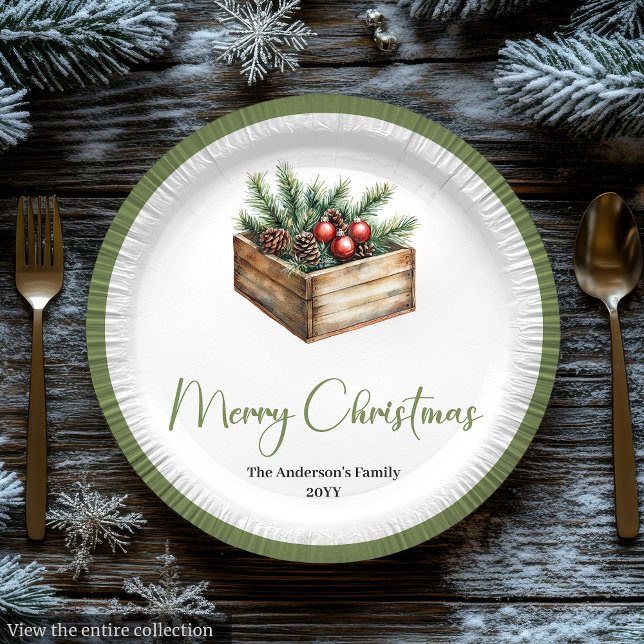 Classic Boho Scandinavian Christmas Tree Plates (Classic Boho Scandinavian Christmas Tree Plates)