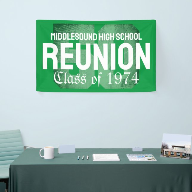 Classic Bold 50 Year High School Reunion Class of Banner (Tradeshow)