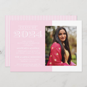 CLASSIC BOLD CLASS OF 2024 GRADUATION INVITATION