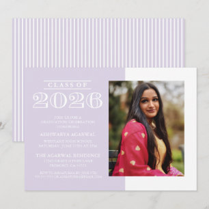 CLASSIC BOLD CLASS OF 2026 GRADUATION INVITATION