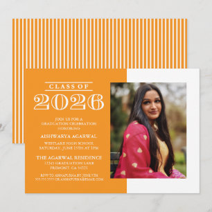 CLASSIC BOLD CLASS OF 2026 GRADUATION INVITATION