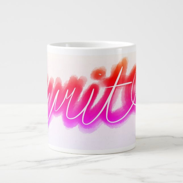 Classic Bold Dialogue Balloon Graphic Giant Coffee Mug (Front)