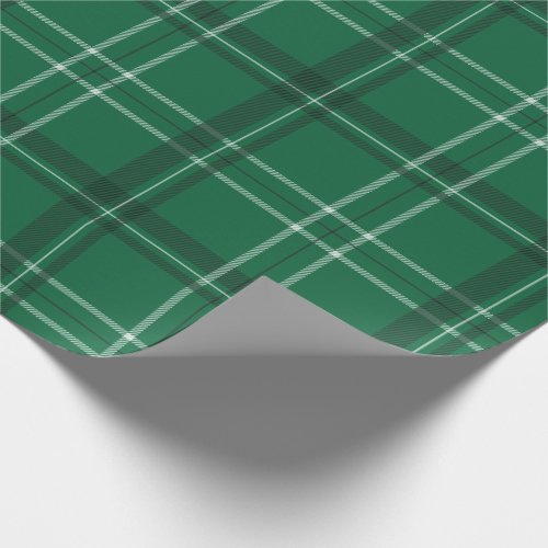 Classic bold holiday plaid green Christmas Wrapping Paper